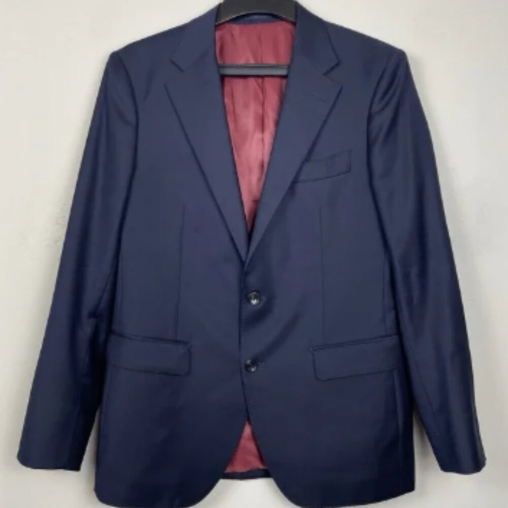 Spier & Mackay Contemporary Blazer‎ Mens 42 Navy Suit Jacket Wool Sports Coat